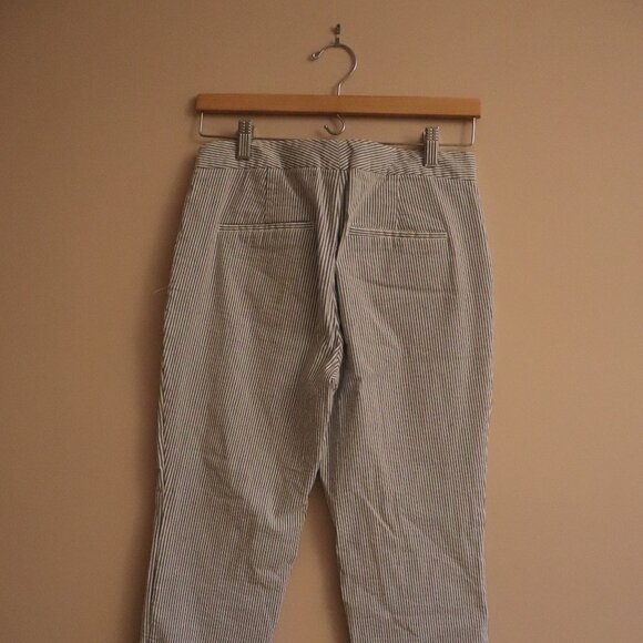 ZARA STRIPED LINEN PANTS - Picture 2 of 4